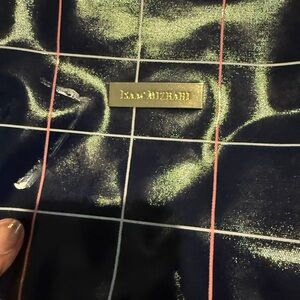 Isaac Mizrahi Black and Pink Checkered Tote mp17